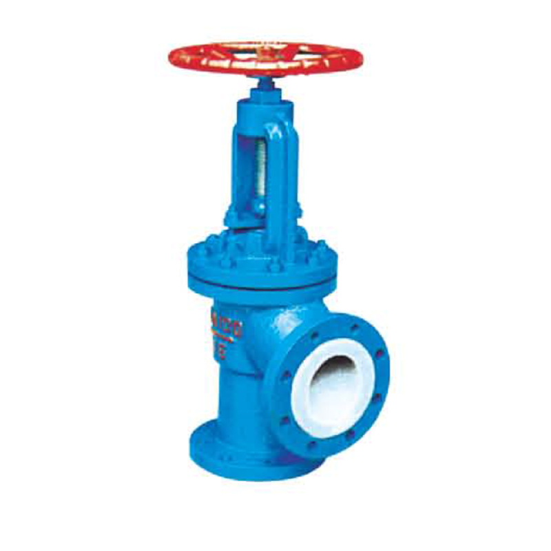Lining of the angle type globe valve